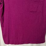 Gap Love By  Women's Magenta Forever Favorite V-Neck Tee Size Large Photo 2