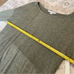 Stitch Fix One Park Ave Olive Green Sweater Asymmetrical Ribbed Pattern Photo 7