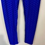 Women’s Butt Lifting Yoga Activewear Pants Leggings Blue NWT TikTok Leggings Photo 2