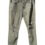 7 For All Mankind  size 28 distressed military green pants Photo 0