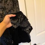 Milly  Black velour Wide Leg Pants Photo 2