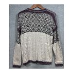 Alpaca Imports Ladies Cardigan Sweater L Fair Isle Knit Button Front Tan Size L Photo 5