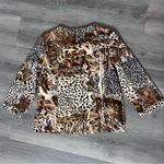 Westbound Animal Print Jacket Women’s Zip Up Jacket Size Petite Large  Petites Photo 7