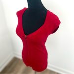 Charlotte Russe  Vibrant Red Front Zip Top in Size S Photo 1