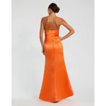 Mac Duggal  Orange strapless high slit gown Dress Size 8 Style 11653 $338 Photo 1