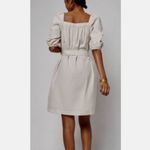 Faherty  Khai Poplin Dress in Birch size Small Belted Puff Sleeve Tie Waist $178 Photo 12