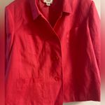 Talbots blazer pink button front Irish linen 18 W petite Photo 2