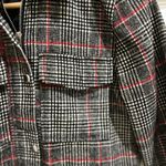 Ivy + Main Black Red and White Plaid Blazer Jacket Sz S Photo 5