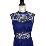B Darlin  Mock Neck Illusion Lace Bodycon Dress Juniors 13/14 Women’s‎ Large Photo 2
