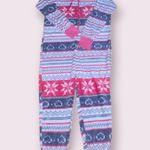 One Piece Totally Pink Fleece Hooded Pajamas Photo 0