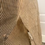 SAUTHS linen maxi dress in almond stripes large Tan Photo 10