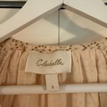 Cleobella  Odelia cotton ruffle beige printed boho dress small Photo 5