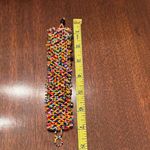 None Colorful Coffee Bean Hand Beaded Bracelet Photo 6