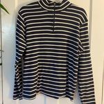 L.L.Bean  Striped Quarter Zip Photo 0
