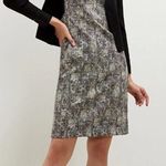 MM.LaFleur The Aditi Dress Crackle Black White Tailored Knee Length Dress Size 2 Photo 1