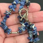 Handmade Sodalite Crystal Chips Toggle Necklace Photo 4
