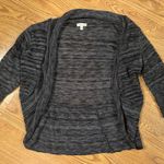 Maurice's Maurice’s grey & black 3/4 sleeve shrug cardigan  Photo 0