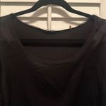 Elie Tahari  black silk lace tunic top scoop neck full sleeve $350 XL Photo 1