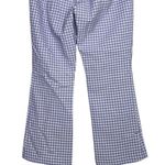 ZARA  Checkered High Rise Straight Leg Stretch Ankle Dress Pants L Purple White Photo 5