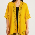 Anthony Original Mustard Yellow Knit Kimono Cardigan Size undefined Photo 0
