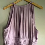 Old Navy NEW  purple lavender fit & flare crinkle gauze maxi dress Photo 6