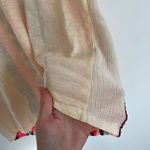 Anthropologie DOLAN LEFT COAST Cream Beige Multicolor Embroidered V-Neck Tank XS Photo 6