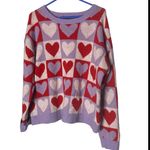 FOREVER & EVER Long Sleeve Crewneck
Checkered Hearts Pullover
XL Red Photo 4