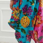 Anthropologie Floral Colorful Handkerchief Scarf Dress Size M/L Photo 8
