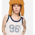 Acne Studios  Ermes Top in White & Navy Small New Womens Sleeveless Tank Photo 12