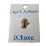 Vintage Dickinson's Angel on My Shoulder Gold tone Pin. Photo 0