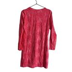 IBKUL Long Sleeve Golf Dress XS Coral Snakeskin UPF 50+ Pink Photo 1