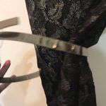 EXPRESS  XS Metallic Floral Lace belted A-line dress shimmer maximalist party Photo 4