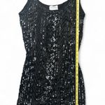 Emanuel Ungaro Silk Beaded Sequin Black Mini Dress Size 6 Photo 4