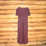 Mac Duggal  35109 Womens Purple Embellished Flutter Sleeve Gown Dress Photo 10