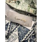 Camilla  Tiered Short Dress With Neck Frill Jardim Party Size Large New $695 Photo 4