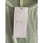 St Tropez West Womens Small Tan Linen Sleeveless Blouse Tank NEW Clean Girl Lux Brown Photo 3