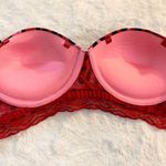 Red & Pink Cheetah Leopard Animal Print Lace Trim Wireless Bra Size 36C Photo 7