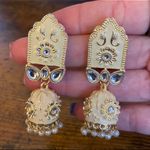 Indian Bollywood Earrings Tan Photo 1