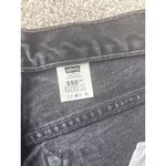 Levi's ‎ 550 Relaxed Fit Black Jeans Women's Classic Denim Pants size 12 women's Photo 7