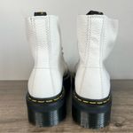 Dr. Martens Sinclair Women’s White Leather Platform Boots Size 8 SKU#24521 Photo 3