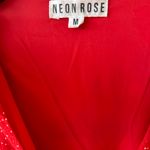 Red Belted Dress Size M Photo 6
