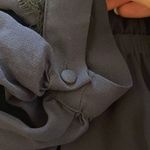 Love Shack Fancy  100% Silk Noelle Mini Dress Lace Trim Blue & Black XS Photo 9