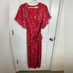 NWT Keepsake The Label Stop Me Floral Jumpsuit Medium Red Photo 2