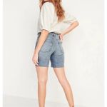 Old Navy Womens  High-Waisted O.G. Straight Cut-Off Denim Jean Shorts - Sz 18 Photo 1