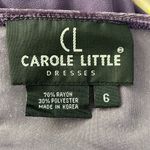 carole little  Purple Velvet Mesh Maxi Dress Photo 4