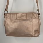 B Makowsky B. Makowsky Metallic Rose Gold Leather Crossbody Purse Photo 8