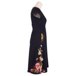 JWLA Johnny Was Y2K Embroidered Dress Black Sz Small Photo 3