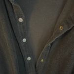 Aerie OFFLINE by  Navy Blue Terry Cloth Collared Button-Up Romper Photo 4