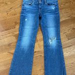 American Eagle  Outfitters Flare Distressed Blue Jeans Photo 0
