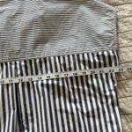 Madewell  Collared Shirt Dress Sz LG Mixed Blue Stripe Teacher Preppy Coastal EUC Photo 6